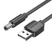 Power Cable USB 2.0 to DC 5.5mm Barrel Jack 5V Vention CEYBF 1m (black) - Power cables<<<Cables<<<IT