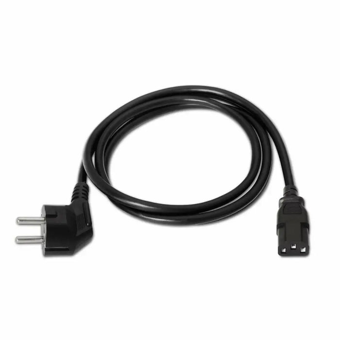 Power Cord Aisens A132-0167 Black 1,5 m - Компютър Кабели и адаптери<<<Компютри| Електроника<<<BigBuy&&&Захранващи