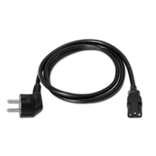 Power Cord Aisens A132-0167 Black 1,5 m - Компютър Кабели и адаптери<<<Компютри| Електроника<<<BigBuy&&&Захранващи