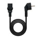 Power Cord NANOCABLE 10.22.01 CEE7 C13 Black - Компютър Кабели и адаптери<<<Компютри| Електроника<<<BigBuy&&&Захранващи