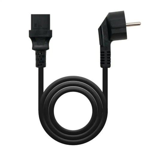 Power Cord NANOCABLE 10.22.0105 Black - Компютър Кабели и адаптери<<<Компютри| Електроника<<<BigBuy&&&Захранващи