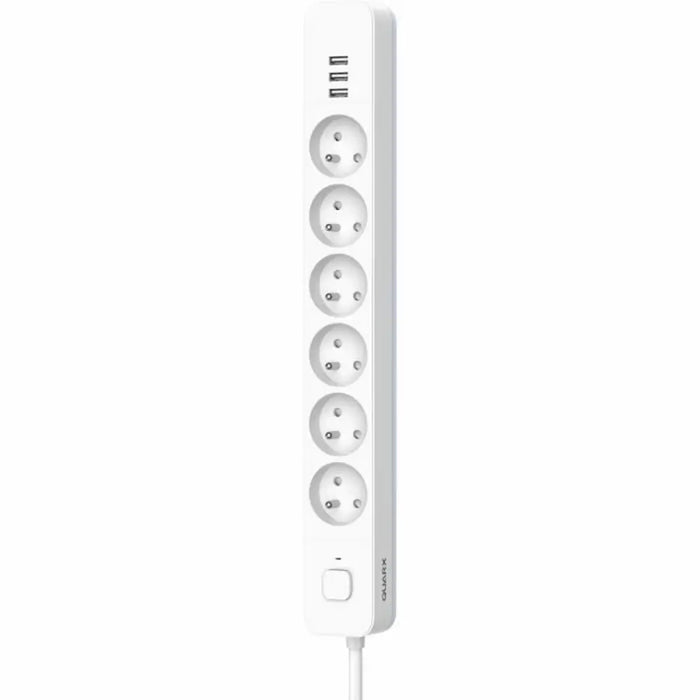 Power Socket - 6 Sockets with Switch QUARX (1,5 m) - Електроника Периферни и резервни части<<<Компютри|