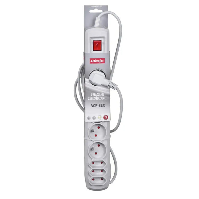Power Socket 8 Sockets with Switch Activejet APN-8G (1,5 m) - Разклонители<<<Електроника Периферни и резервни