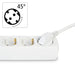 Power strip HAMA 30535 3 sockets 3m white with on/off button child protection - Разклонители<<<Продукти за