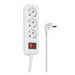 Power strip HAMA 30535 3 sockets 3m white with on/off button child protection - Разклонители<<<Продукти за