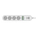 Power strip with 4 AC sockets 4x USB LDNIO SE4432 2m (white) - Power strips<<<IT Accessories<<<InnproXML
