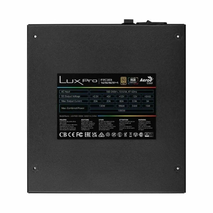 Power supply Aerocool LUXPRORGB1000M ATX 1000 W 80 Plus Gold - Компютър Мрежи и компоненти<<<Компютри|