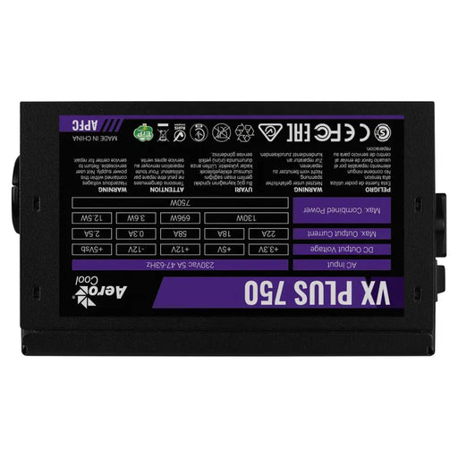 Power supply Aerocool VX PLUS 750 750 W 80 PLUS - Източници на захранване<<<Компютър Мрежи и компоненти<<<Компютри|
