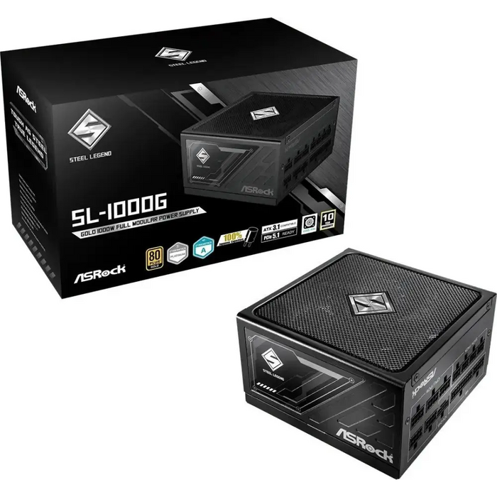 Power supply ASRock 90-UXS100-GFEAAA ATX 1000 W 80 Plus Gold - Cases power supplyZDL-OBU<<<Power supplies for computers