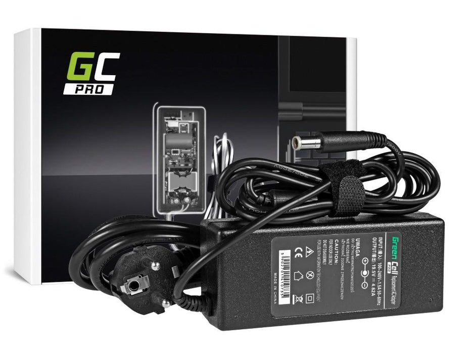 Power supply for laptop GREEN CELL GC-AD09P-DELL 19.5V 4.62A - Захранвания за лаптопи<<<Лаптопи таблети и