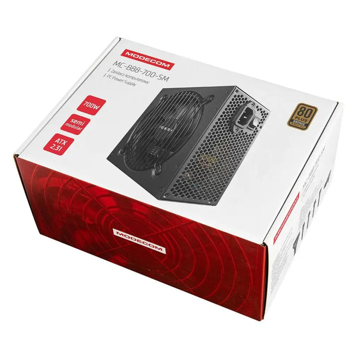 Power supply Modecom ZAS-MC-B88-700-ATX-SM ATX 700 W 80 Plus Bronze - Източници на захранване<<<Компютър Мрежи и