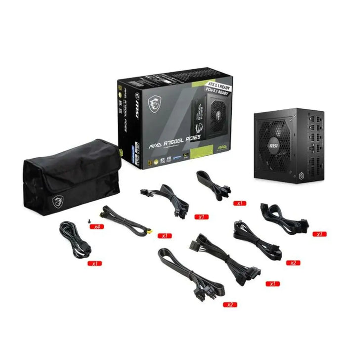 Power supply MSI 306-7ZP8E11-CE0 750 W ATX 80 Plus Gold - Компютър Мрежи и компоненти<<<Компютри|