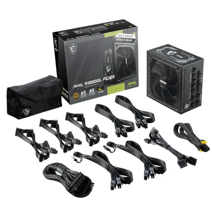 Power supply MSI 306-7ZP9B11-CE0 1000 W ATX 80 Plus Gold - Компютър Мрежи и компоненти<<<Компютри|