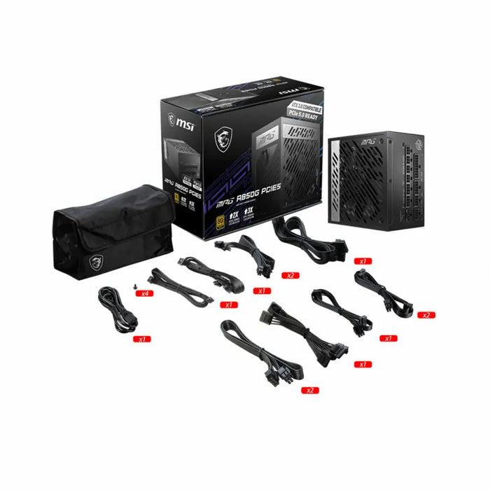 Power supply MSI MPG A850G PCIE5 850 W 80 Plus Gold - Компютър Мрежи и компоненти<<<Компютри|