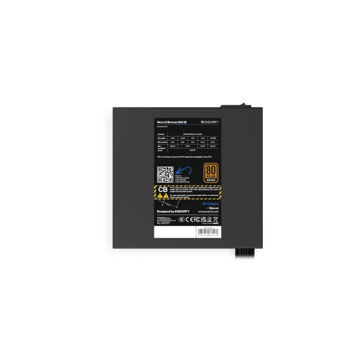 Power supply unit Endorfy VERO L5 500W 80+ Bronze - Захранвания<<<Компютърни компоненти<<<ValiAPI&&&Източници на