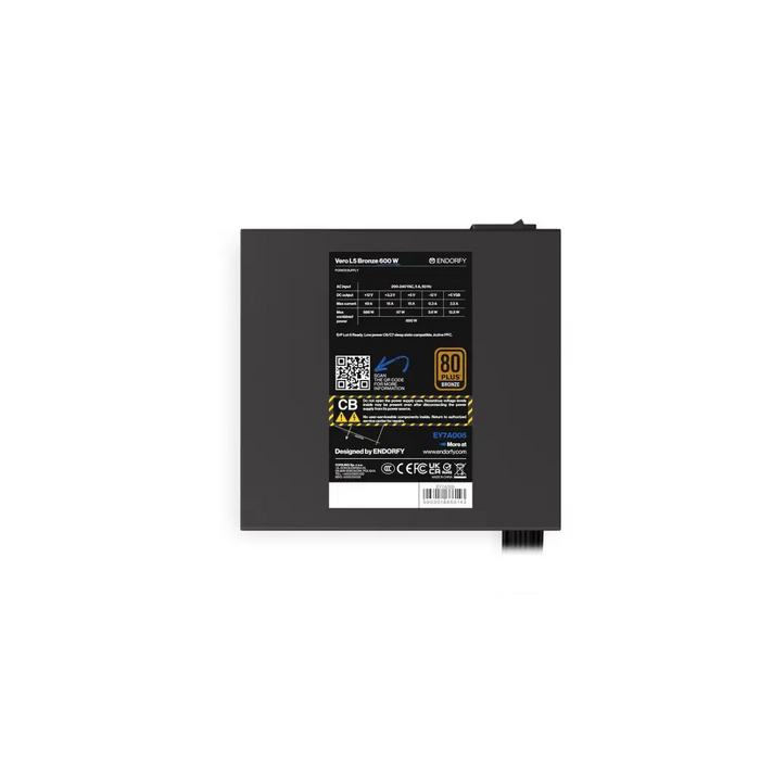 Power supply unit Endorfy VERO L5 600W 80+ Bronze - Захранвания<<<Компютърни компоненти<<<ValiAPI&&&Източници на