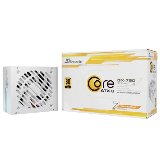 Power supply unit Seasonic CORE GX White 750W 80+ Gold Fully Modular ATX 3.1 PCIe 5.1 - Захранвания<<<Компютърни