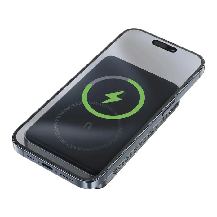 Powerbank Acefast M10 Magnetic 2x USB-C PD 30W with 15W Inductive Charging and USB-C Cable - Black
