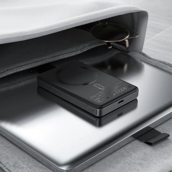 Powerbank Acefast M12-10000 PD20W ultra-slim MagSafe compatible - black - Powerbanks<<<HurtelXML