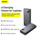 Powerbank Baseus Adaman Metal 20000mAh PD QC 3.0 65W 2xUSB + USB-C + micro USB (Black) - Power banksLAD-POW<<<Power
