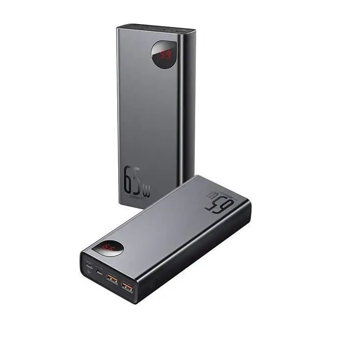 Powerbank Baseus Adaman Metal 20000mAh PD QC 3.0 65W 2xUSB + USB-C + micro USB (Black) - Power banksLAD-POW<<<Power