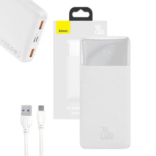 Powerbank Baseus Bipow 10000mAh 20W (white) - Powerbanks<<<Energy<<<InnproXML