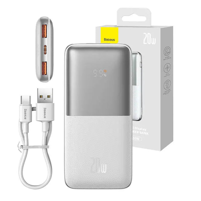 Powerbank Baseus Bipow Pro 10000mAh 2xUSB USB-C 20W (white)