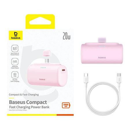 Powerbank Baseus Compact USB-C 5000mAh 20W (pink) - Powerbanks<<<GSM Accessories<<<InnproXML