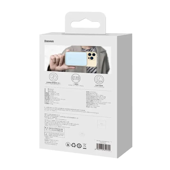 Powerbank Baseus Magnetic Mini 10000mAh USB-C 20W MagSafe (blue)
