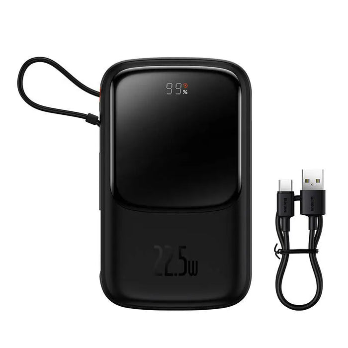 Powerbank Baseus Qpow PRO with cable 10000mAh 22.5W (Black) - Powerbanks<<<Energy<<<InnproXML&&&Powerbanks<<<HurtelXML