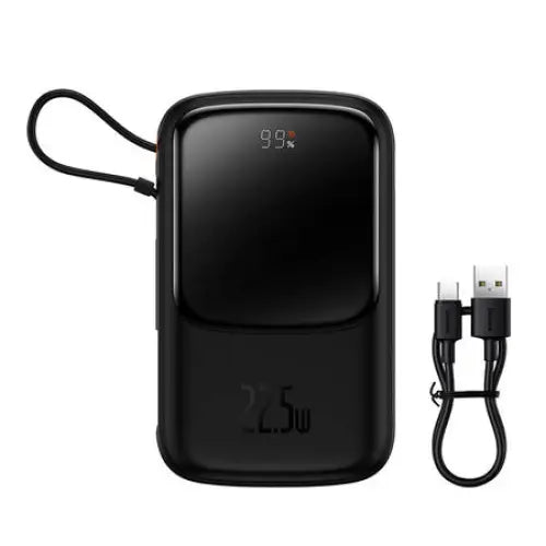 Powerbank Baseus Qpow PRO with cable 10000mAh 22.5W (Black) - Powerbanks<<<Energy<<<InnproXML&&&Powerbanks<<<HurtelXML