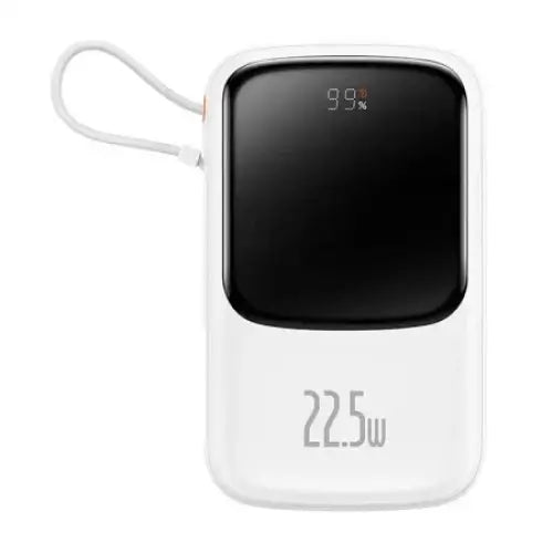 Powerbank Baseus Qpow Pro with USB-C cable USB-C USB 10000mAh 22.5W (white)