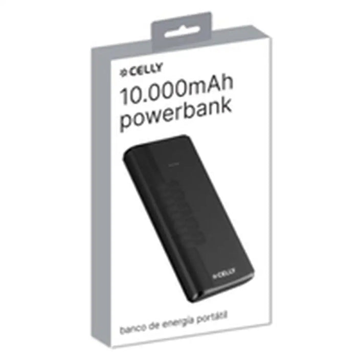 Powerbank Celly PBENERGY10SP Black 10000 mAh - Електроника Телефони и таблети<<<Компютри| Електроника<<<BigBuy&&&Power