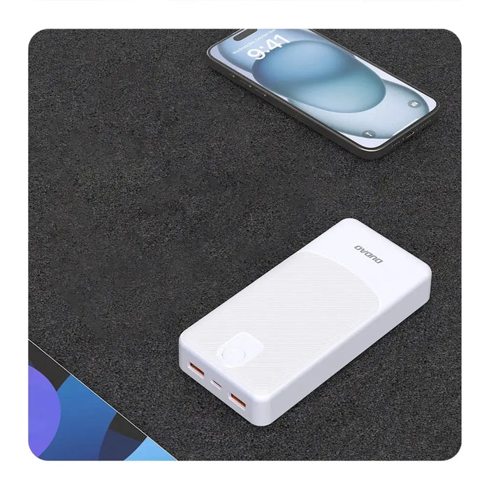 Powerbank Dudao K10Pro 2.4A 20000mAh 2 x USB-A - white - Powerbanks<<<HurtelXML