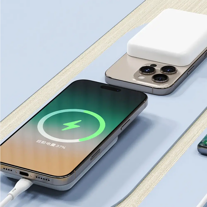 Powerbank Dudao K26S 5000mAh 20W USB-A / USB-C / MagSafe - white - Powerbanks<<<HurtelXML