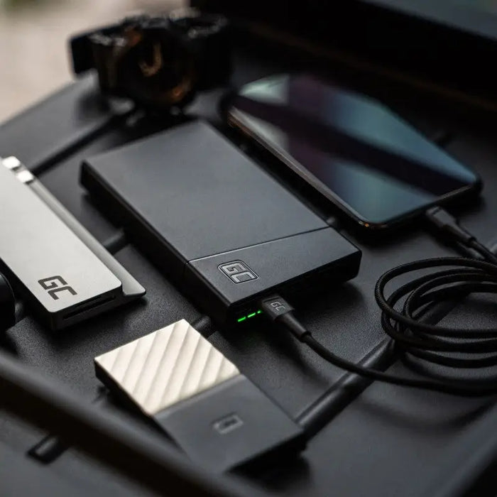 Powerbank Green Cell PBGC02S Black 10000 mAh - Power banksLAD-POW<<<Power supplies