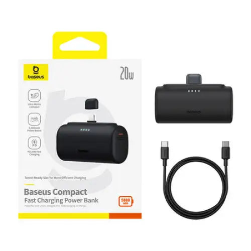 Powerbank OS-Baseus Compact IP 5000mAh 20W (black) - Powerbanks<<<GSM Accessories<<<InnproXML&&&Power