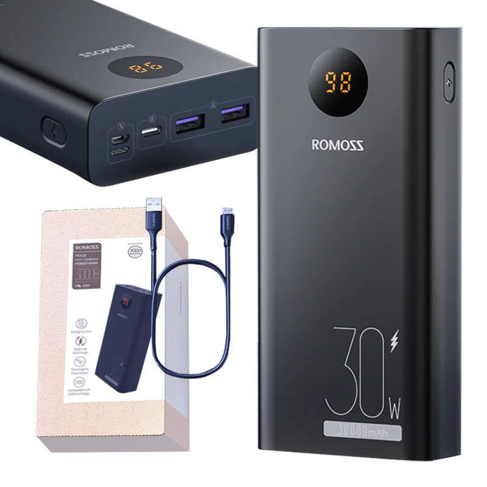 Powerbank Romoss PEA30 30000mAh (black) - Powerbanks<<<Energy<<<InnproXML