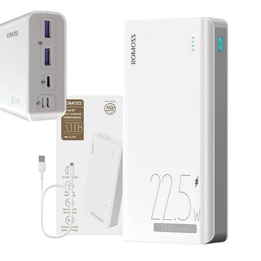 Powerbank Romoss SENSE8F 30000mAh 22.5W (white) - Powerbanks<<<Energy<<<InnproXML