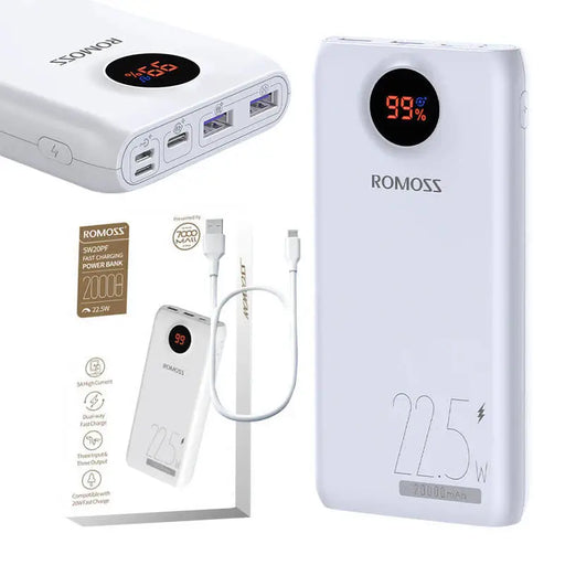 Powerbank Romoss SW20PF 20000mAh 22.5W (white) - Powerbanks<<<Energy<<<InnproXML