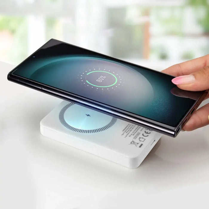 Powerbank SBS TEBB5000MAG1CW 5000 mAh USB-C MagSafe compatible - white - Powerbanks<<<HurtelXML