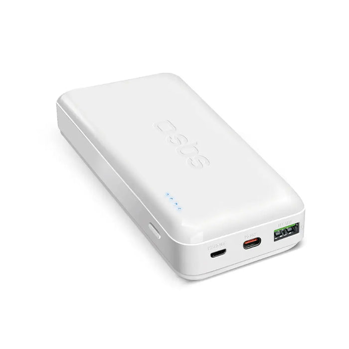 Powerbank SBS TTBB20000PD20W 20000 mAh 20W Power Delivery with MicroUSB USB-C USB-A - white