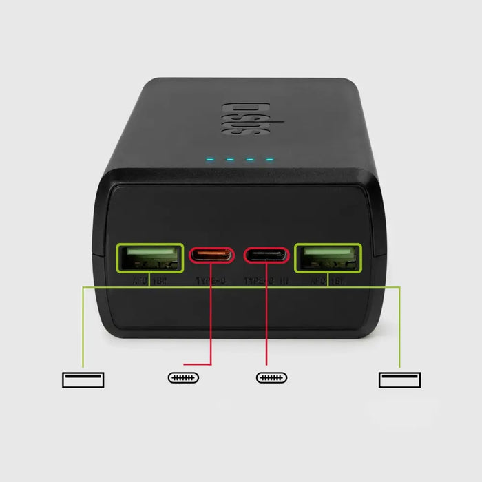 Powerbank SBS TTBB30000PD20K 30000 mAh 2 x USB-C 2 x USB-A - black - Powerbanks<<<HurtelXML