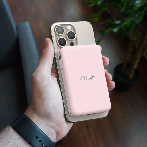 Powerbank Tech-Protect PB31 LifeMag MagSafe 10000 mAh - pink - Powerbanks<<<HurtelXML