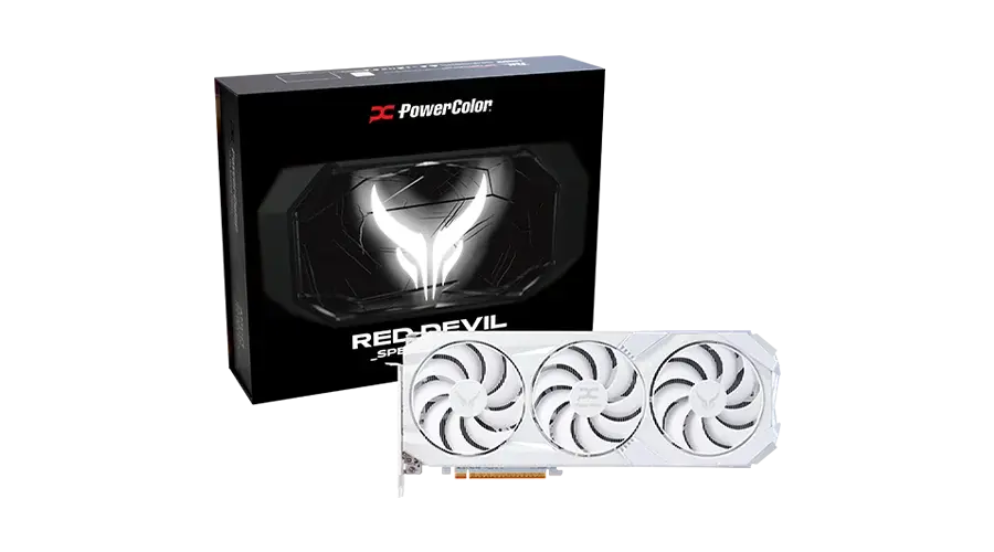 Video card PowerColor Radeon RX 9070 XT Red Devil Spectral White 16GB GDDR6