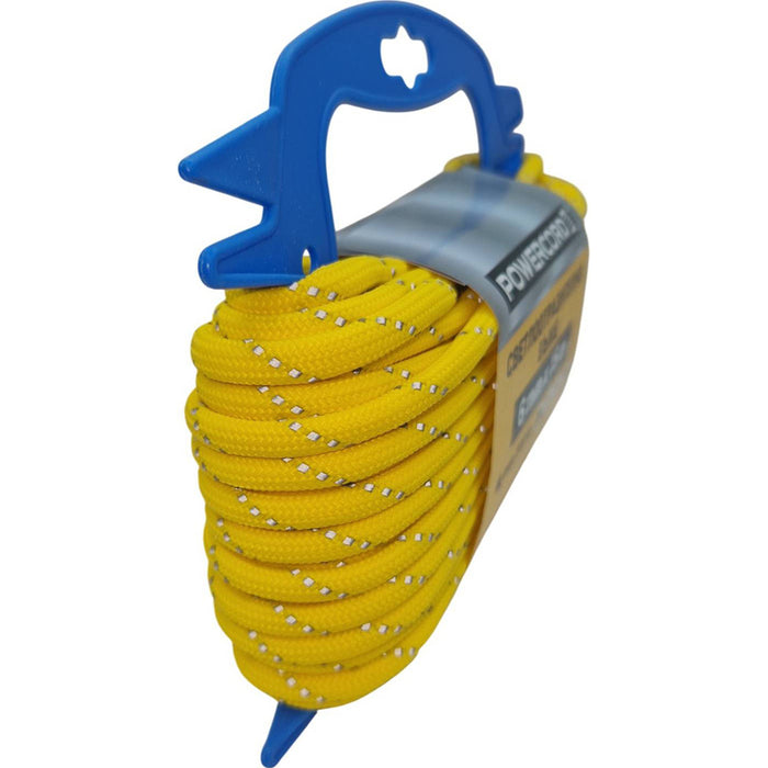 REFLECTIVE POWERCORD ROPE 6 MM15 M YELLOW