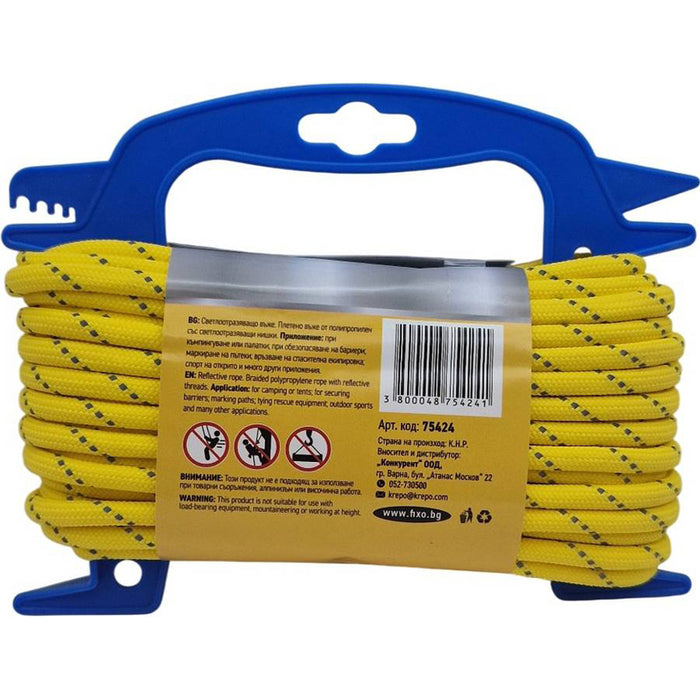 REFLECTIVE POWERCORD ROPE 6 MM15 M YELLOW