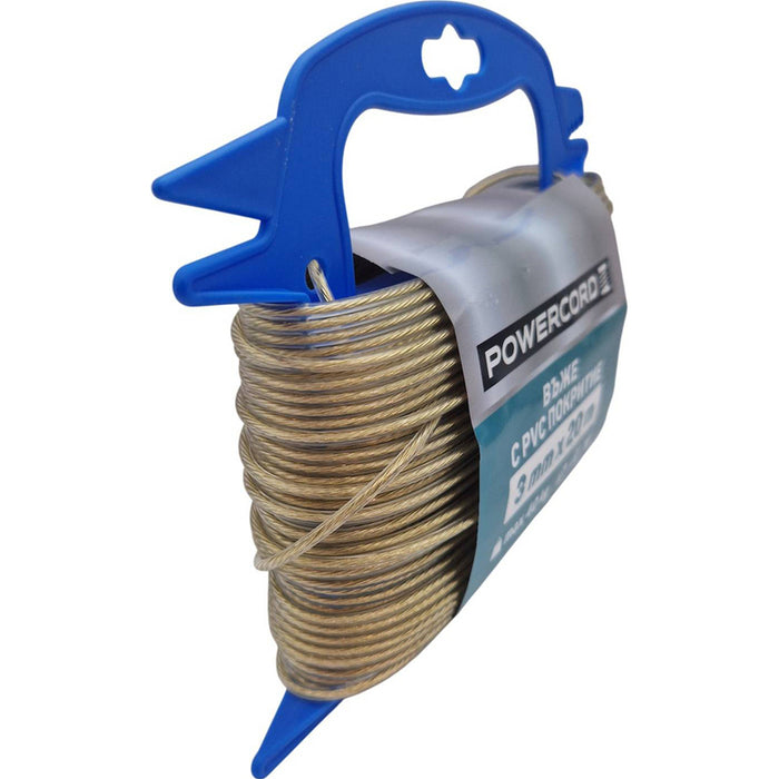 PVC COVERED ROPE POWERCORD 3 MM 20 M PVC
