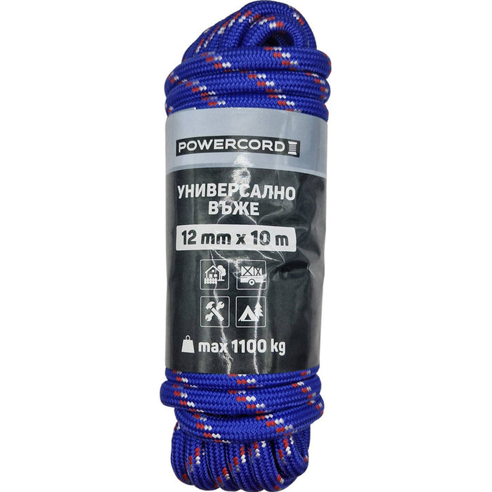 UNIVERSAL POWERCORD ROPE 12 MM10 M BLUE