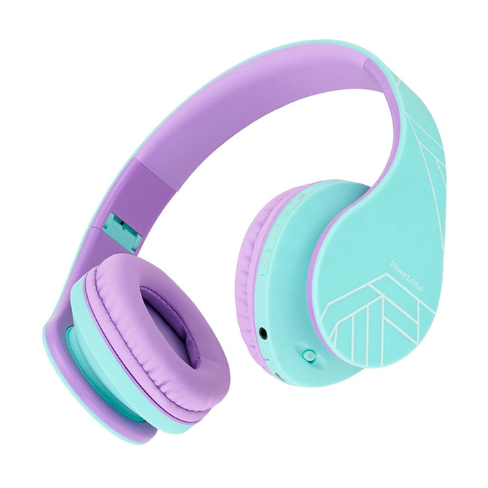 POWERLOCUS P2 KIDS TEAL/PURPLE stereo headphones